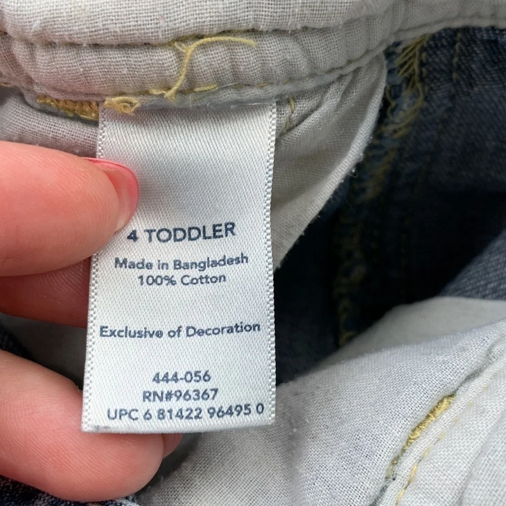 OshKosh B'gosh Vestbak 1895 Vintage Denim Cotton Overalls sz 4